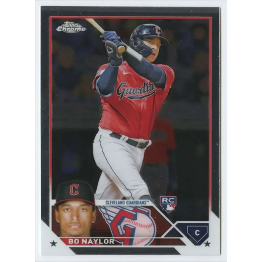 2023 Topps Chrome #54 Bo Naylor NM-MT RC Rookie Cleveland Guardians Baseball Card - Baseball Card Single