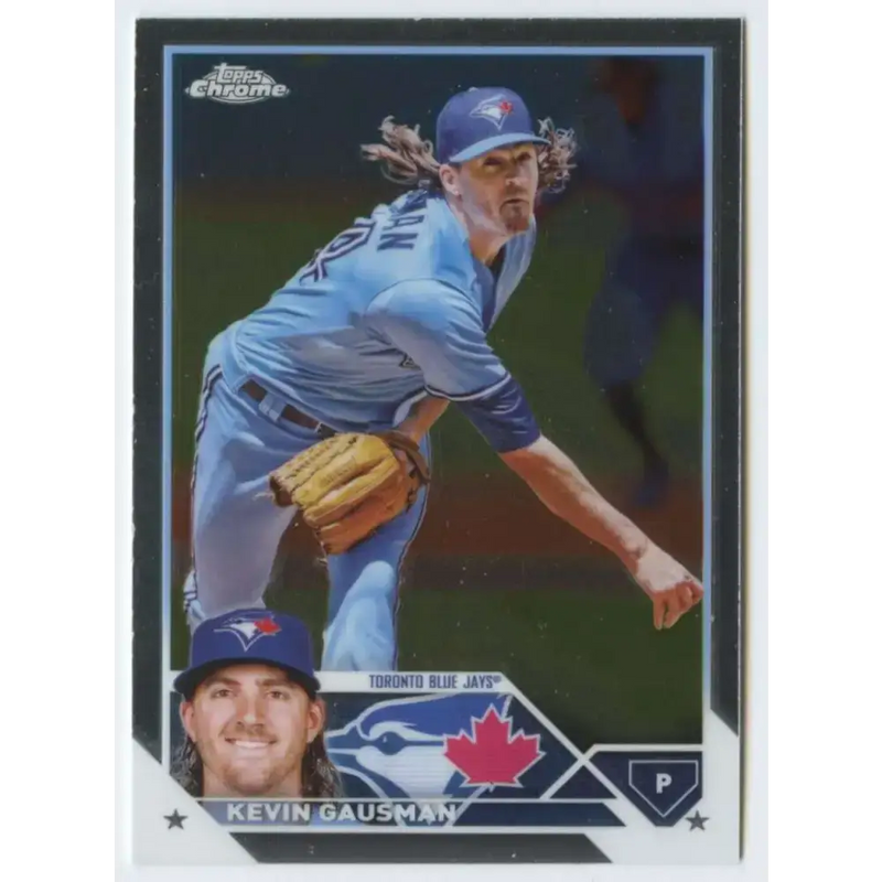2023 Topps Chrome #55 Kevin Gausman NM-MT Toronto Blue Jays Baseball Card - Baseball Card Single