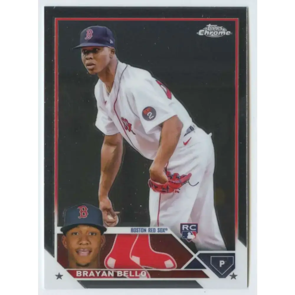 2023 Topps Chrome #57 Brayan Bello NM-MT RC Rookie Boston Red Sox Baseball Card - Baseball Card Single