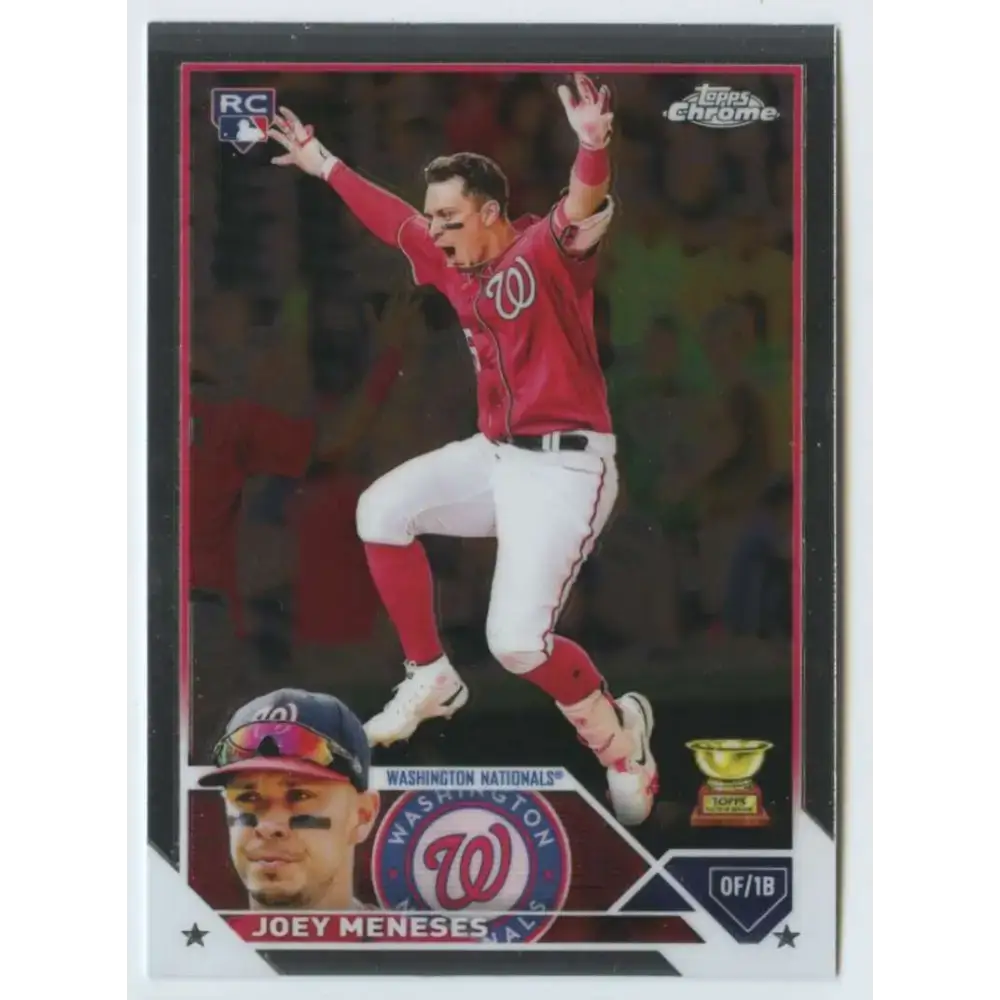 2023 Topps Chrome #60 Joey Meneses NM-MT RC Rookie Washington Nationals Baseball Card - Baseball Card Single