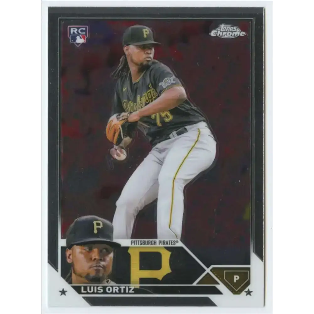 2023 Topps Chrome #64 Luis Ortiz NM-MT RC Rookie Pittsburgh Pirates Baseball Card - Baseball Card Single