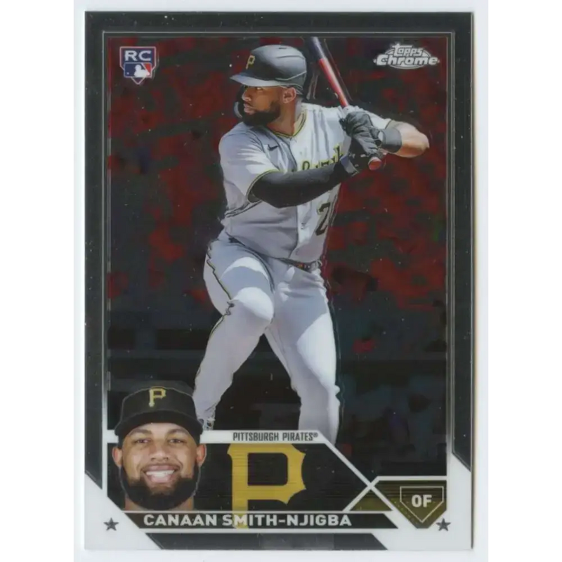 2023 Topps Chrome #67 Canaan Smith-Njigba NM-MT RC Rookie Pittsburgh Pirates Baseball Card - Baseball Card Single