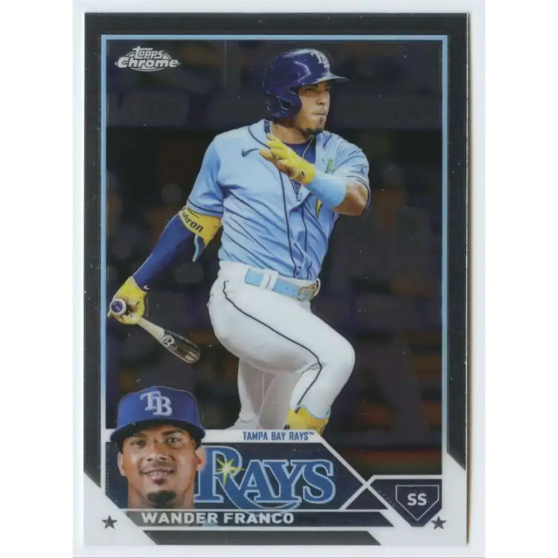 2023 Topps Chrome #71 Wander Franco NM-MT Tampa Bay Rays Baseball Card - Baseball Card Single
