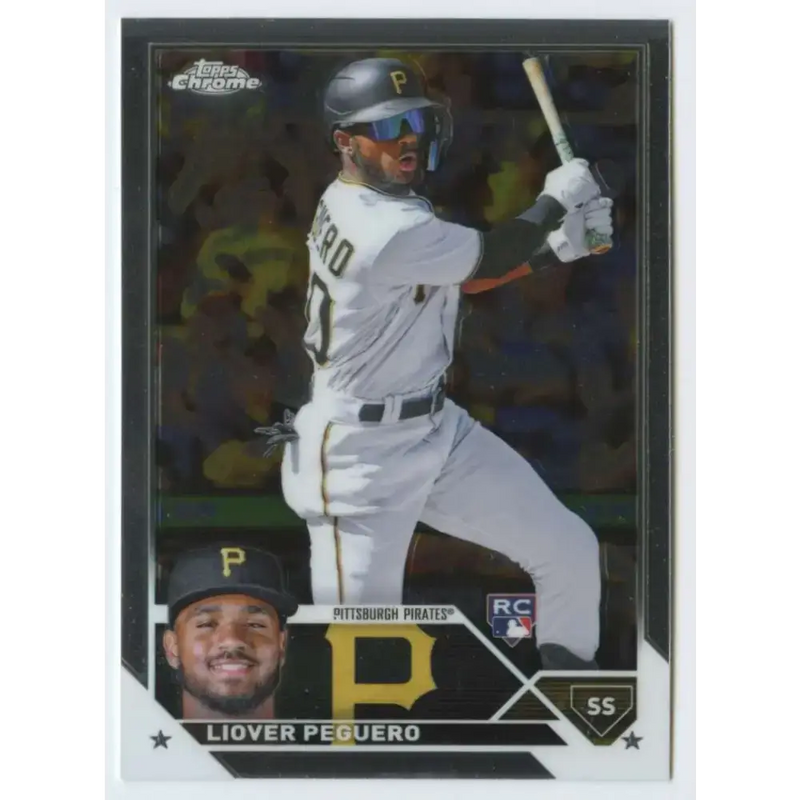 2023 Topps Chrome #72 Liover Peguero NM-MT RC Rookie Pittsburgh Pirates Baseball Card - Baseball Card Single
