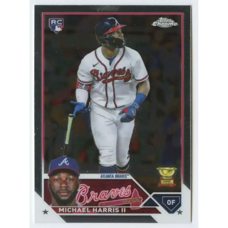 2023 Topps Chrome #79 Michael Harris II NM-MT RC Rookie Atlanta Braves Baseball Card - Baseball Card Single