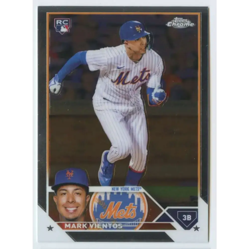 2023 Topps Chrome #8 Mark Vientos NM-MT RC Rookie New York Mets Baseball Card - Baseball Card Single