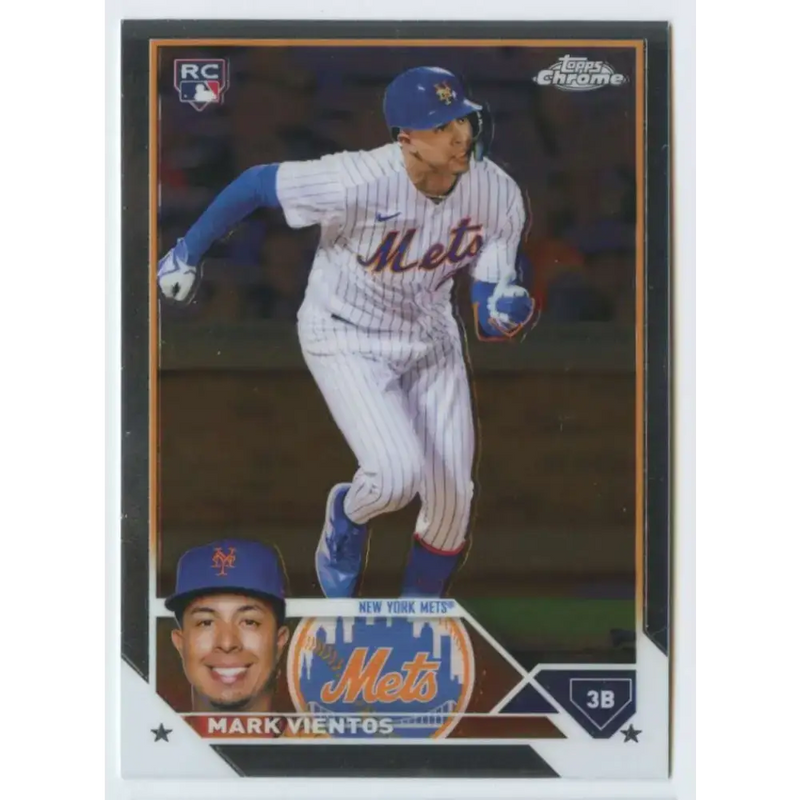 2023 Topps Chrome #8 Mark Vientos NM-MT RC Rookie New York Mets Baseball Card - Baseball Card Single