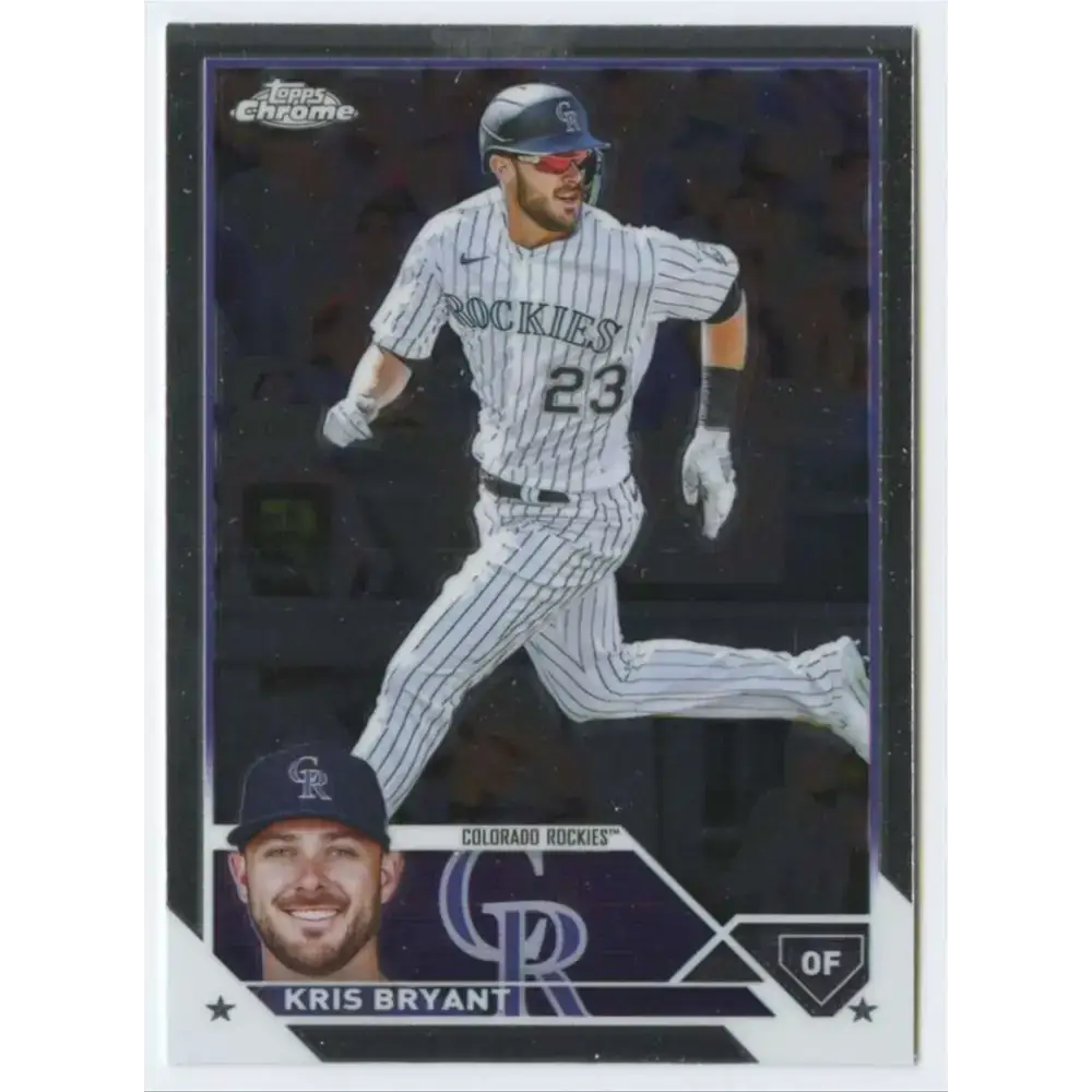 2023 Topps Chrome #80 Kris Bryant NM-MT Colorado Rockies Baseball Card - Baseball Card Single