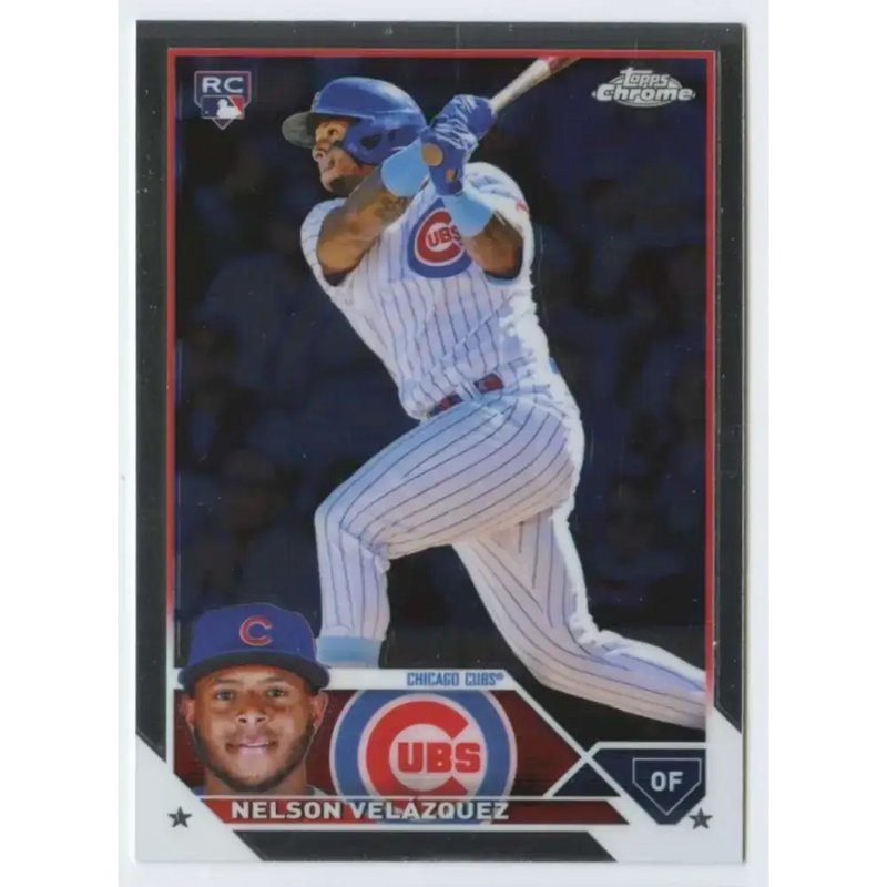 2023 Topps Chrome #82 Nelson Velazquez NM-MT RC Rookie Chicago Cubs Baseball Card - Baseball Card Single