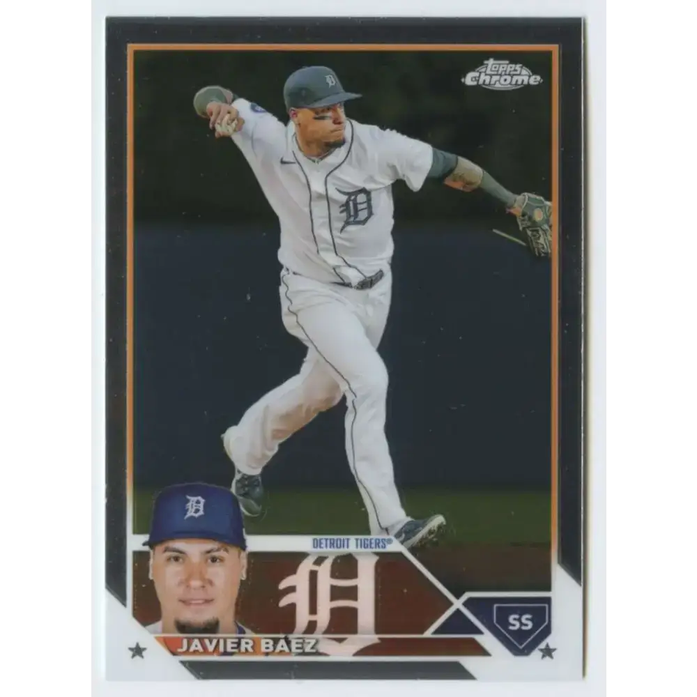 2023 Topps Chrome #83 Javier Baez NM-MT Detroit Tigers Baseball Card - Baseball Card Single