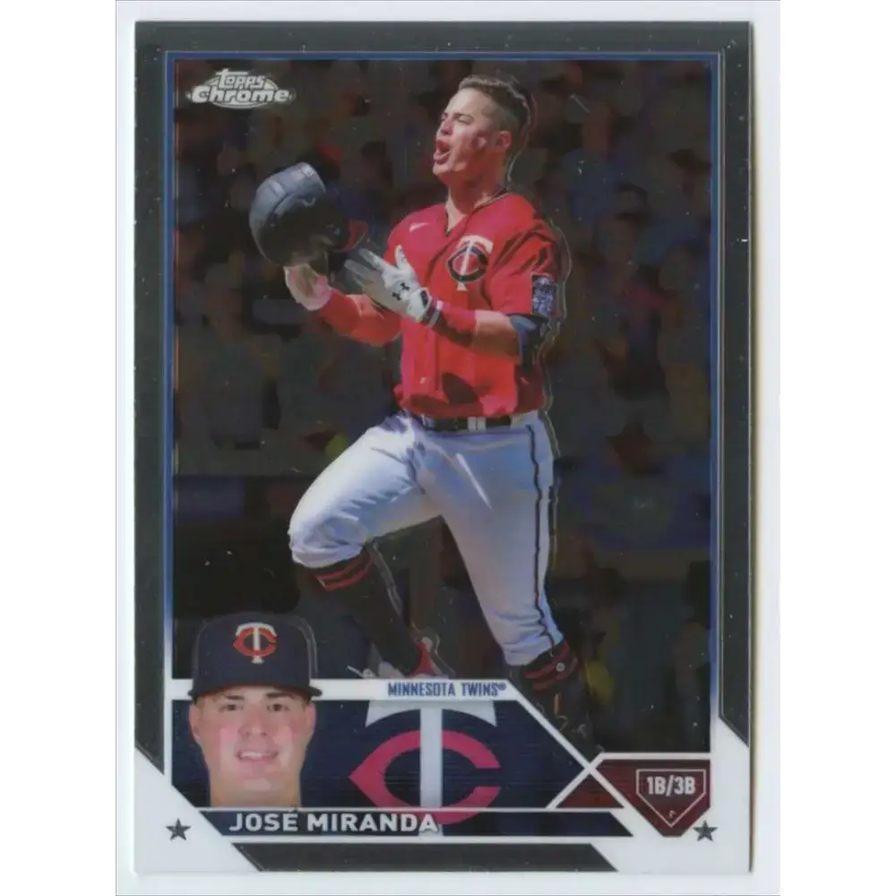 2023 Topps Chrome #84 Jose Miranda NM-MT Minnesota Twins Baseball Card - Baseball Card Single