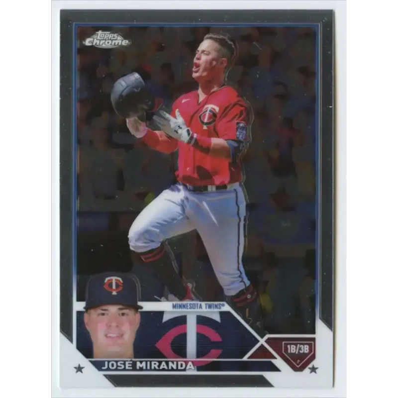 2023 Topps Chrome #84 Jose Miranda NM-MT Minnesota Twins Baseball Card - Baseball Card Single