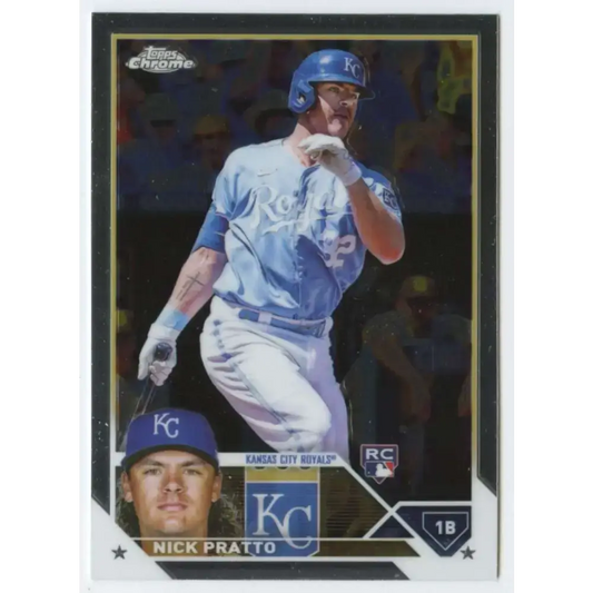 2023 Topps Chrome #85 Nick Pratto NM-MT RC Rookie Kansas City Royals Baseball Card - Baseball Card Single