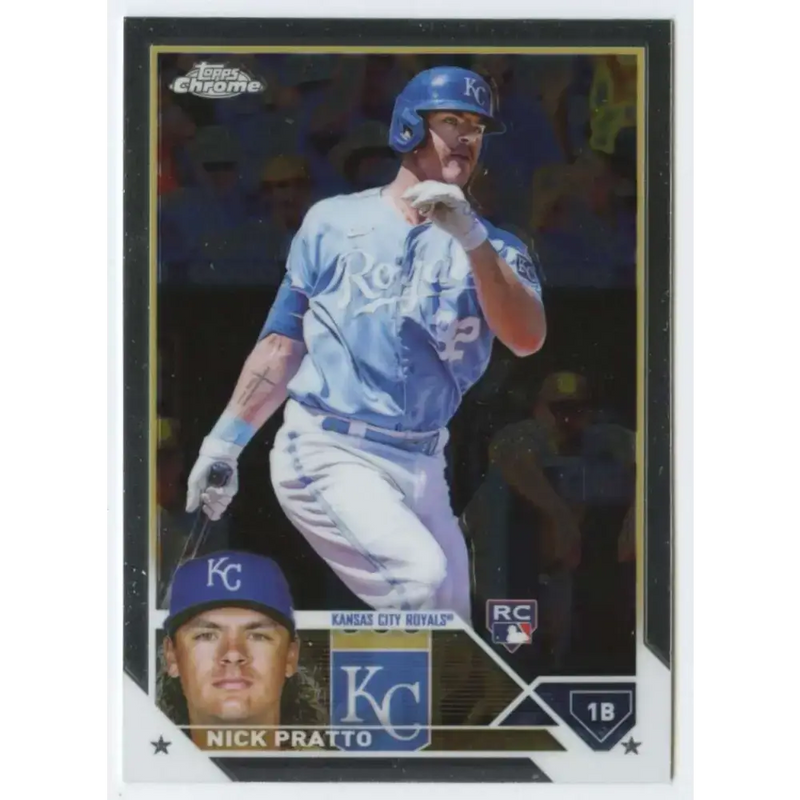 2023 Topps Chrome #85 Nick Pratto NM-MT RC Rookie Kansas City Royals Baseball Card - Baseball Card Single