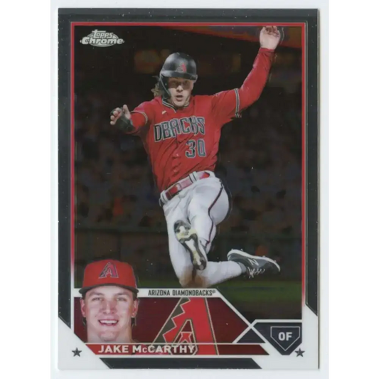 2023 Topps Chrome #86 Jake McCarthy NM-MT Arizona Diamondbacks Baseball Card - Baseball Card Single