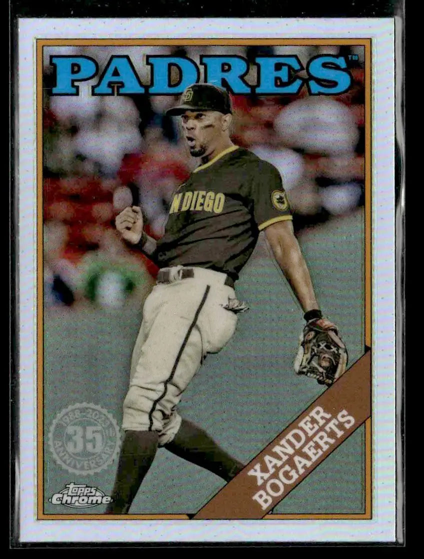 2023 Topps Chrome #88BC-8 Xander Bogaerts 1988 Topps Baseball 35th Anniversary - Baseball Card Single