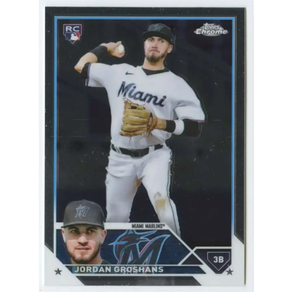 2023 Topps Chrome #9 Jordan Groshans NM-MT RC Rookie Miami Marlins Baseball Card - Baseball Card Single