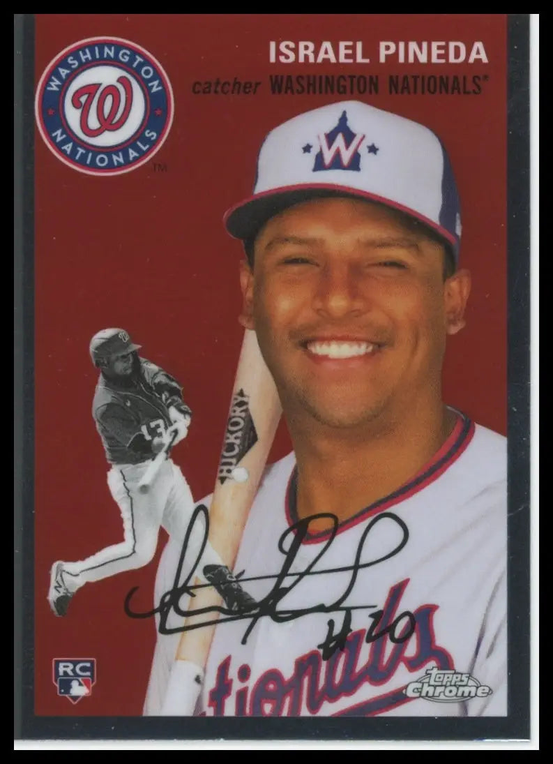 2023 Topps Chrome Anniversary Israel Pineda RC 153 Washington Nationals NM - Baseball Card Single