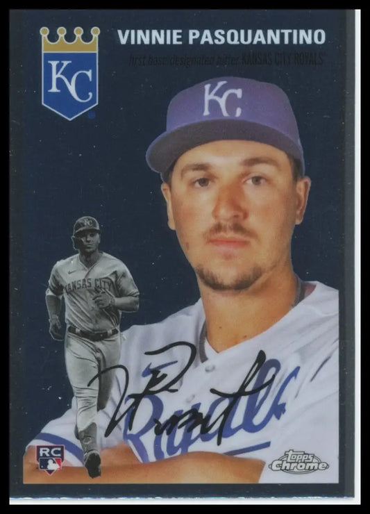 2023 Topps Chrome Anniversary Vinnie Pasquantino RC 71 Kansas City Royals NM - Baseball Card Single