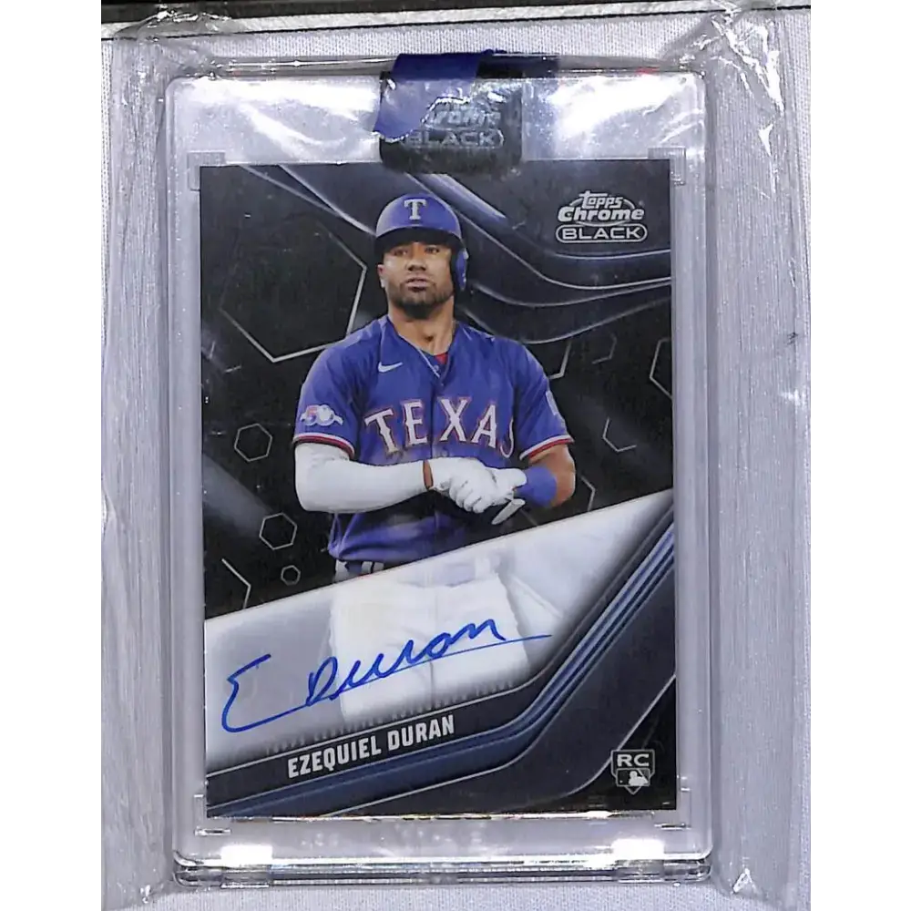 2023 Topps Chrome Black #CBA-ED Ezequiel Duran NM-MT Auto Texas Rangers - Baseball Card Single