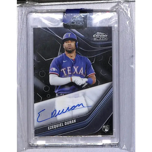 2023 Topps Chrome Black #CBA-ED Ezequiel Duran NM-MT Auto Texas Rangers - Baseball Card Single