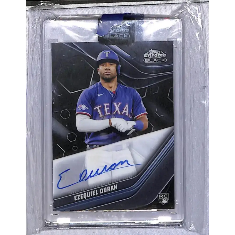 2023 Topps Chrome Black #CBA-ED Ezequiel Duran NM-MT Auto Texas Rangers - Baseball Card Single