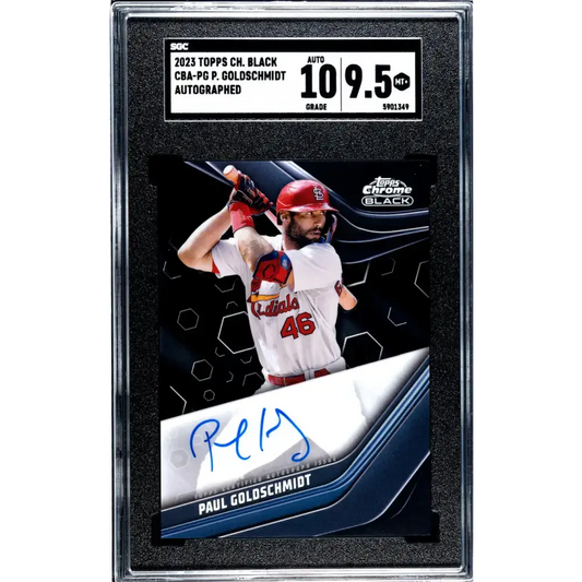 2023 Topps Chrome Black #CBA-PG Paul Goldschmidt SGC 9.5 MINT+ Auto St. Louis Cardinals Baseball Card - Baseball Card