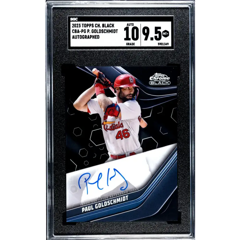 2023 Topps Chrome Black #CBA-PG Paul Goldschmidt SGC 9.5 MINT+ Auto St. Louis Cardinals Baseball Card - Baseball Card
