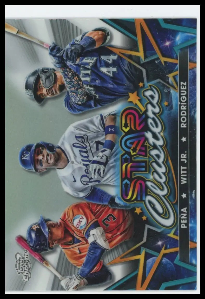 2023 Topps Chrome Cosmic - Star Clusters Rodríguez / Witt Jr / Peña SC-10 NM - Baseball Card Single