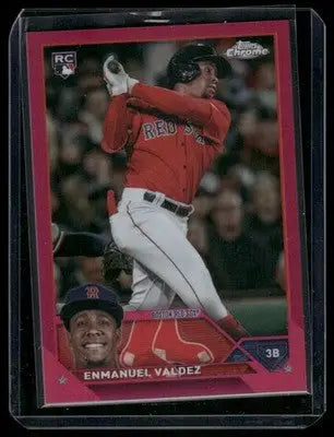 2023 Topps Chrome Enmanuel Valdez #USC19 Pink Pink RC 283/399 Baseball - Baseball Card Single