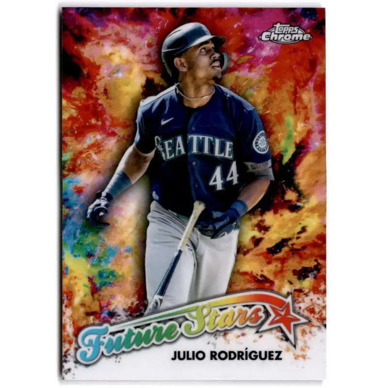 2023 Topps Chrome Future Stars Refractor #FS-13 Julio Rodriguez NM-MT Seattle Mariners Baseball Card - Baseball Card