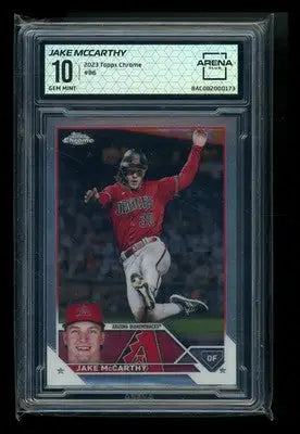 2023 Topps Chrome Jake McCarthy #86 Baseball Arena Club 10 - Baseball Card Single
