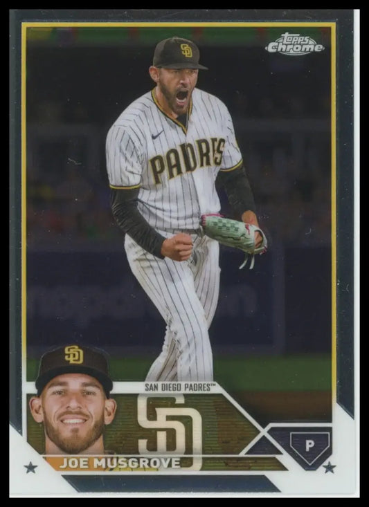 2023 Topps Chrome Joe Musgrove 121 San Diego Padres NM - Baseball Card Single