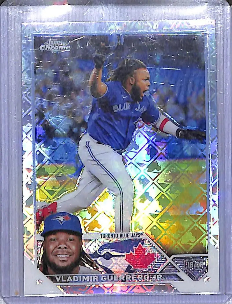 2023 Topps Chrome Logofractor #50 Vladimir Guerrero Jr. NM-MT Toronto Blue Jays - Baseball Card Single