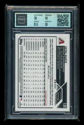 2023 Topps Chrome Magenta Refractor Ketel Marte #130 364/399 Arena Club 10 - Baseball Card Single