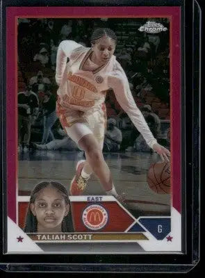 2023 Topps Chrome McDonald’s All American Taliah Scott #35 Purple 002/150 - Basketball Card Single