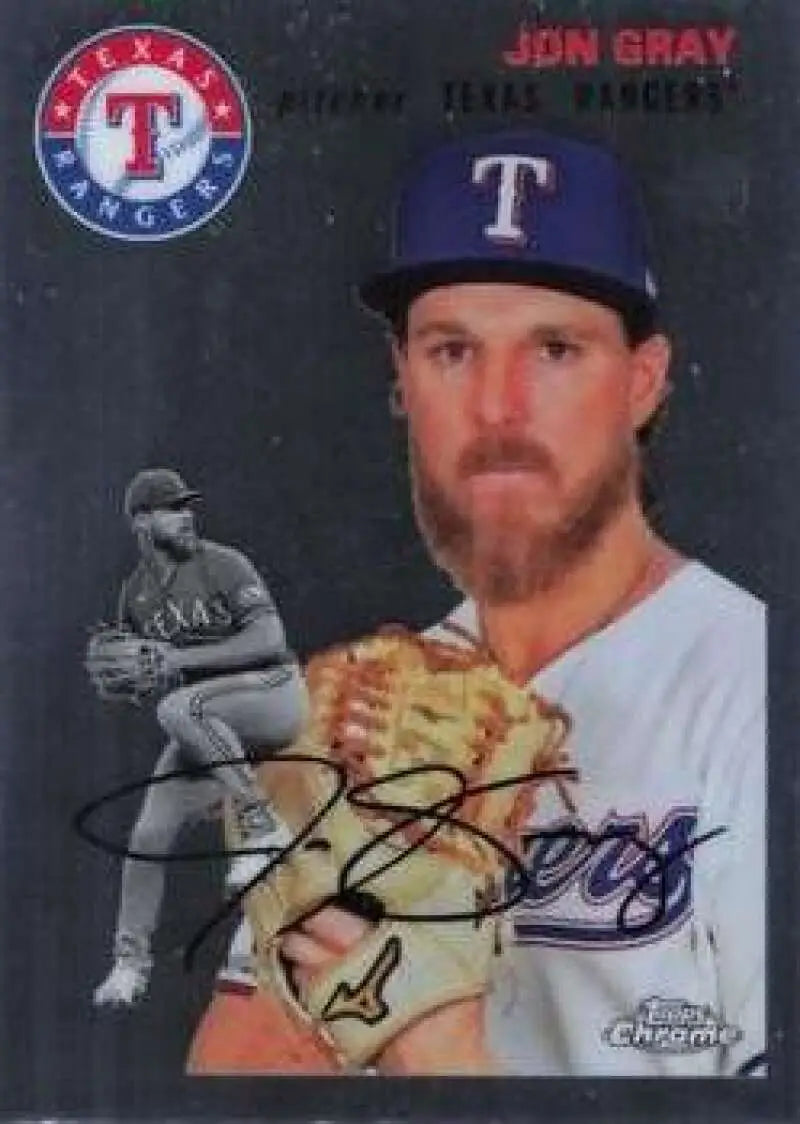 2023 Topps Chrome Platinum Anniversary #105 Jon Gray EX Excellent RC Rookie Texas Rangers Baseball Card - Baseball Card