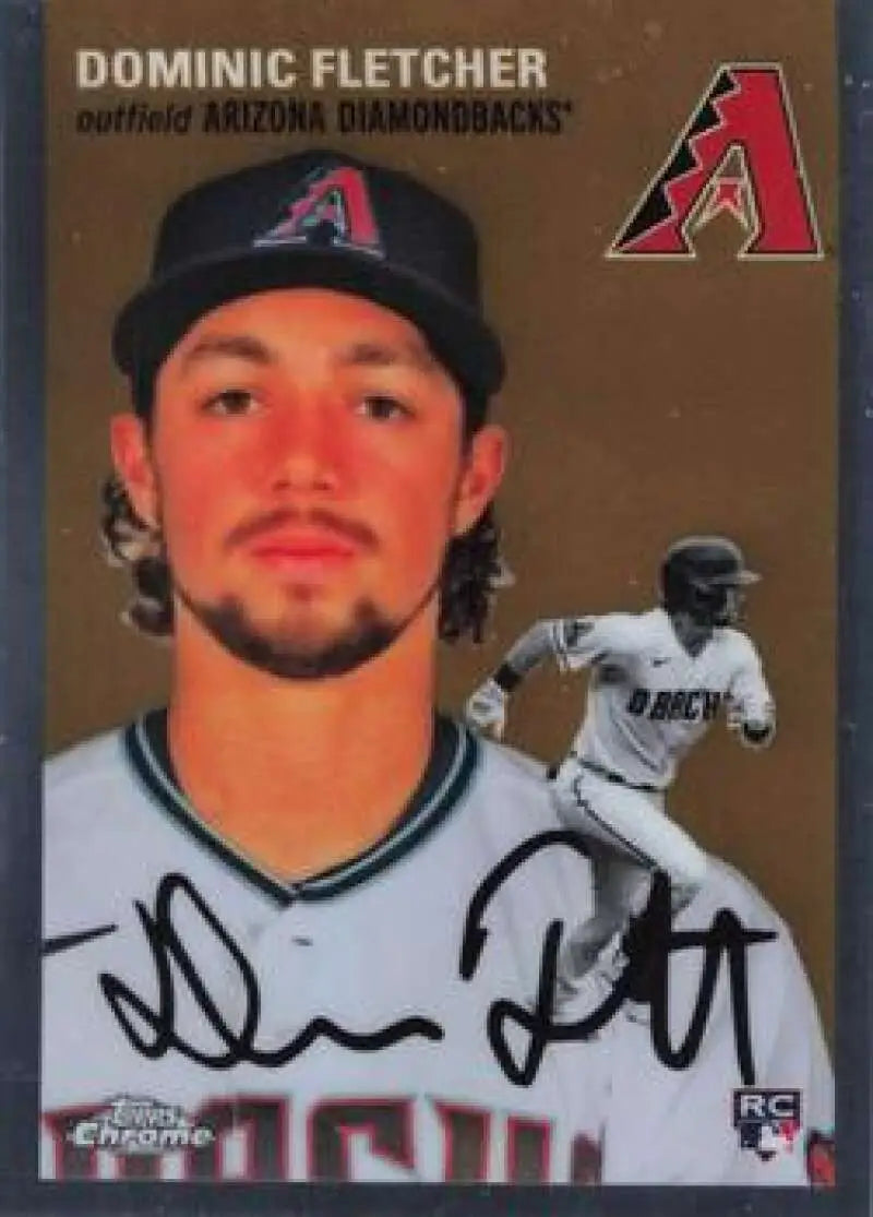 2023 Topps Chrome Platinum Anniversary #106 Dominic Fletcher EX Excellent RC Rookie Arizona Diamondbacks Baseball Card