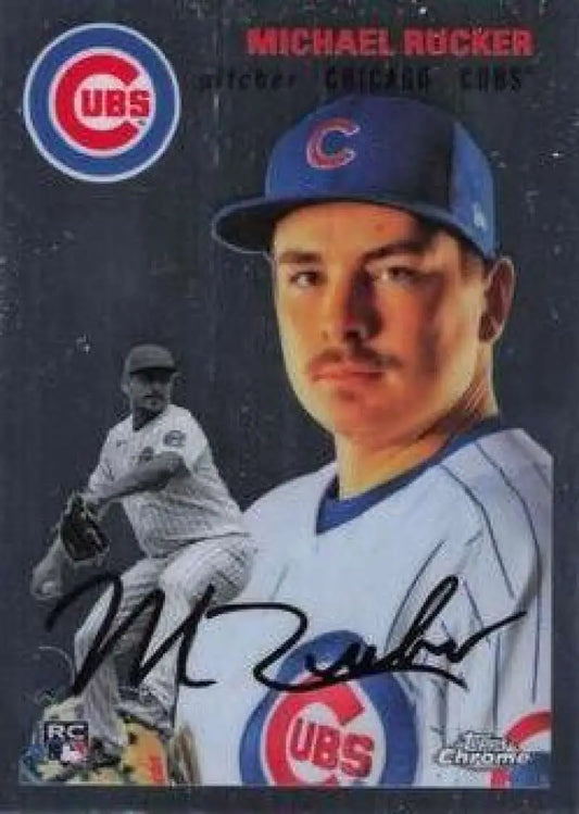 2023 Topps Chrome Platinum Anniversary #107 Michael Rucker EX Excellent RC Rookie Chicago Cubs Baseball Card - Baseball