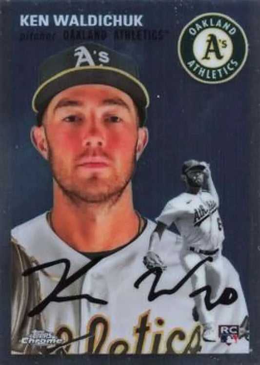 2023 Topps Chrome Platinum Anniversary #108 Ken Waldichuk EX Excellent RC Rookie Oakland Athletics Baseball Card