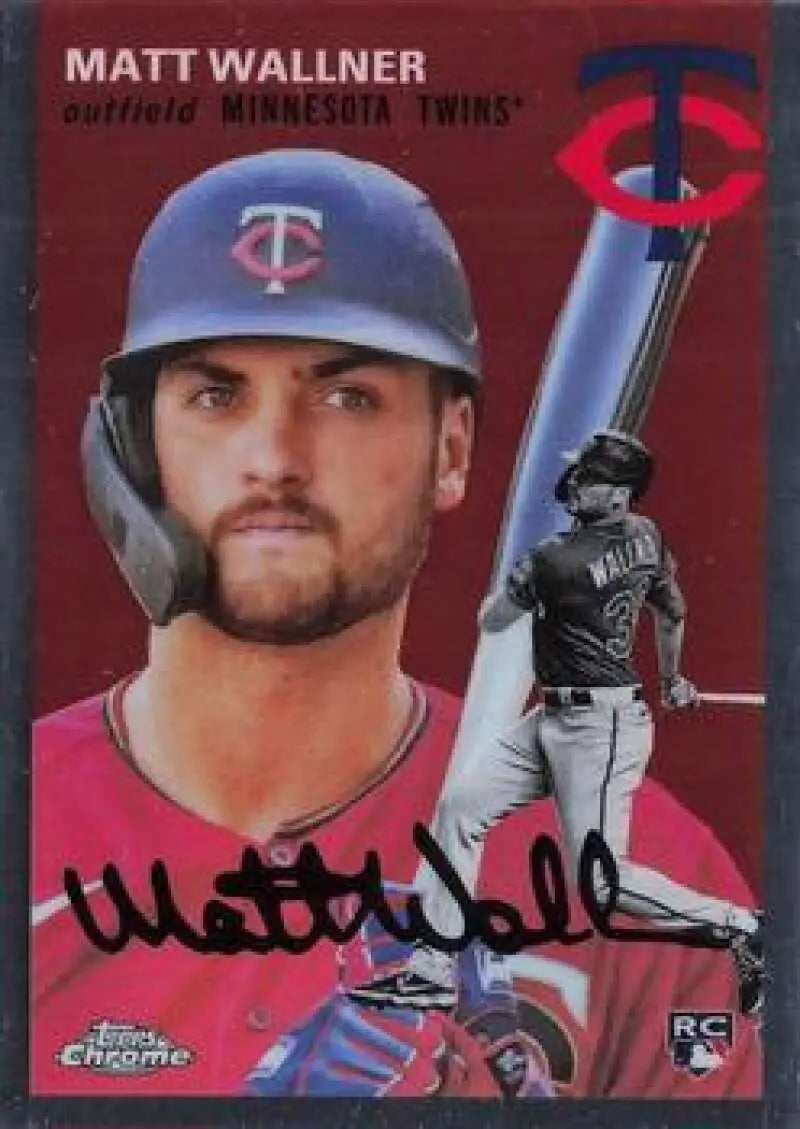 2023 Topps Chrome Platinum Anniversary #111 Matt Wallner EX Excellent RC Rookie Minnesota Twins Baseball Card