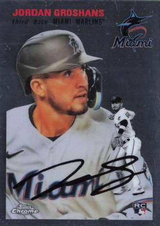 2023 Topps Chrome Platinum Anniversary #112 Jordan Groshans EX Excellent RC Rookie Miami Marlins Baseball Card