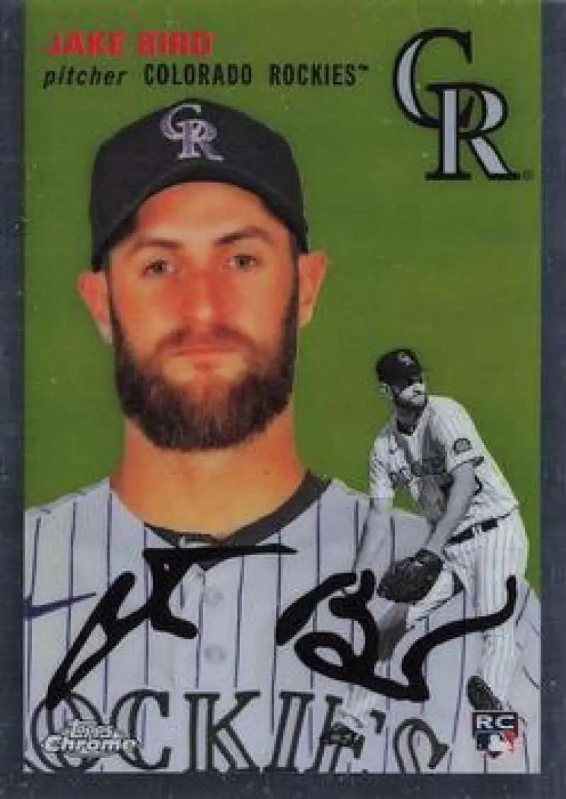 2023 Topps Chrome Platinum Anniversary #114 Jake Bird EX Excellent RC Rookie Colorado Rockies Baseball Card - Baseball