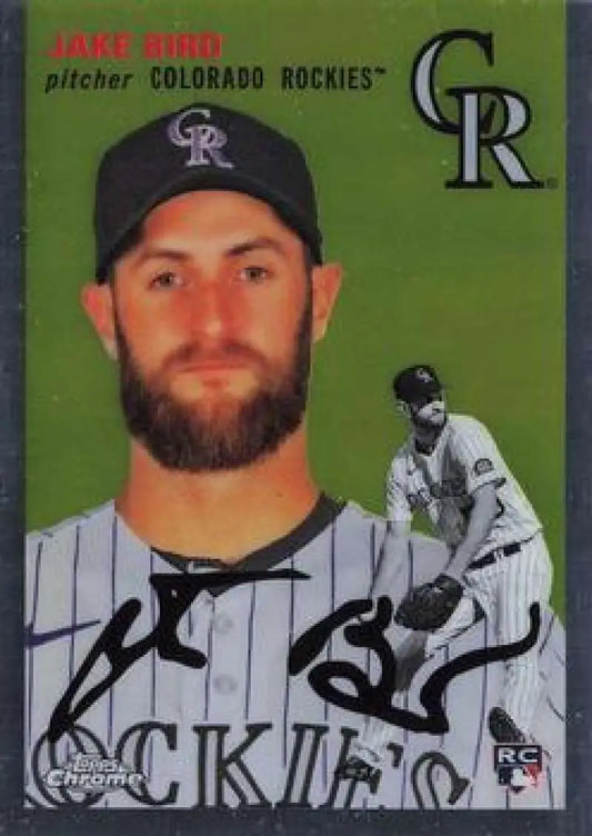 2023 Topps Chrome Platinum Anniversary #114 Jake Bird EX Excellent RC Rookie Colorado Rockies Baseball Card - Baseball