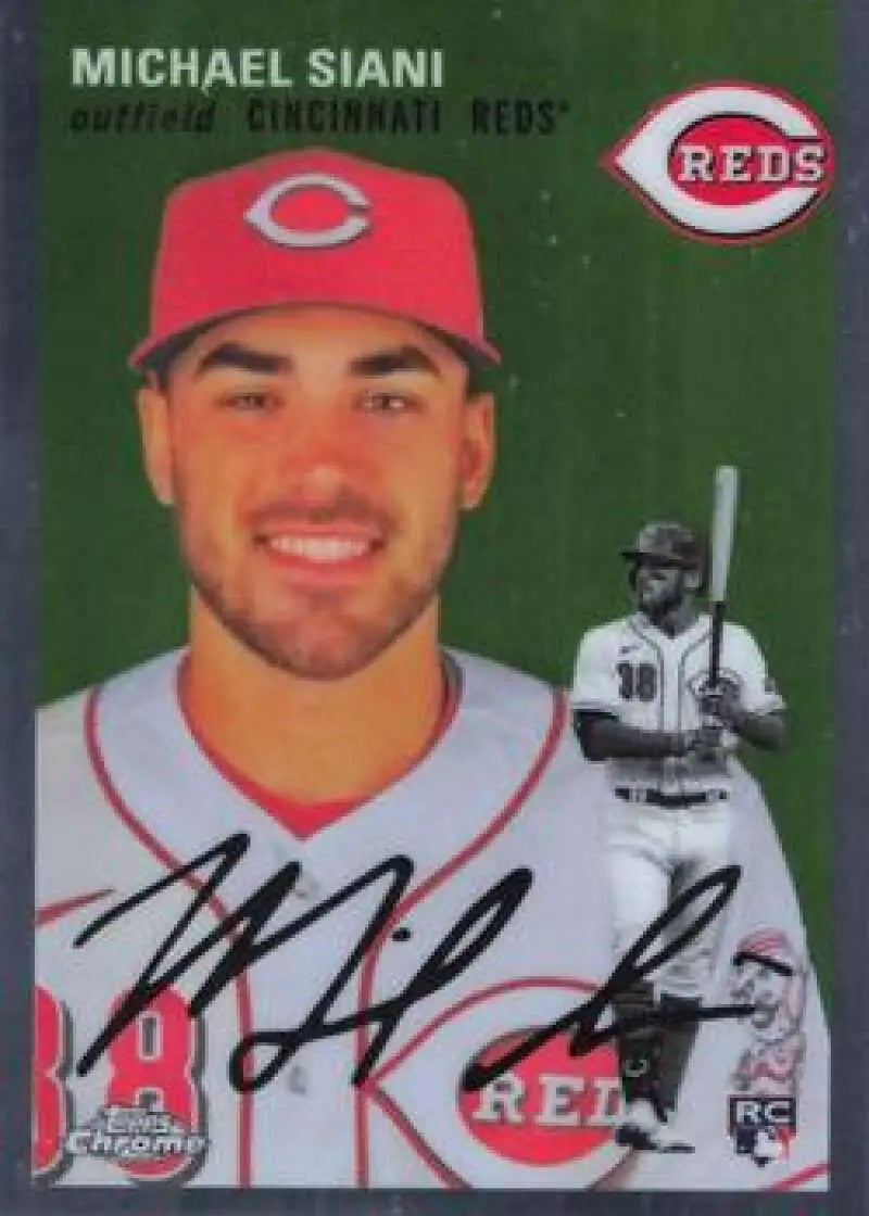 2023 Topps Chrome Platinum Anniversary #116 Michael Siani EX Excellent RC Rookie Cincinnati Reds Baseball Card