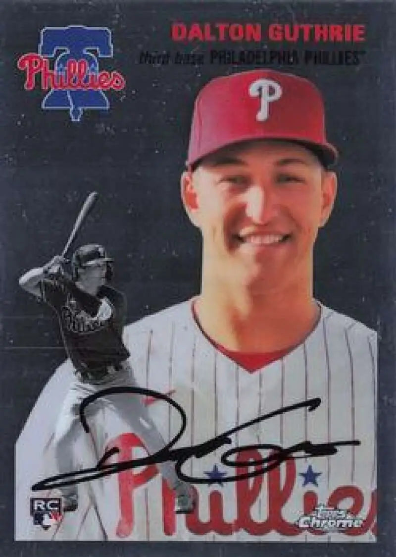 2023 Topps Chrome Platinum Anniversary #117 Dalton Guthrie EX Excellent RC Rookie Philadelphia Phillies Baseball Card