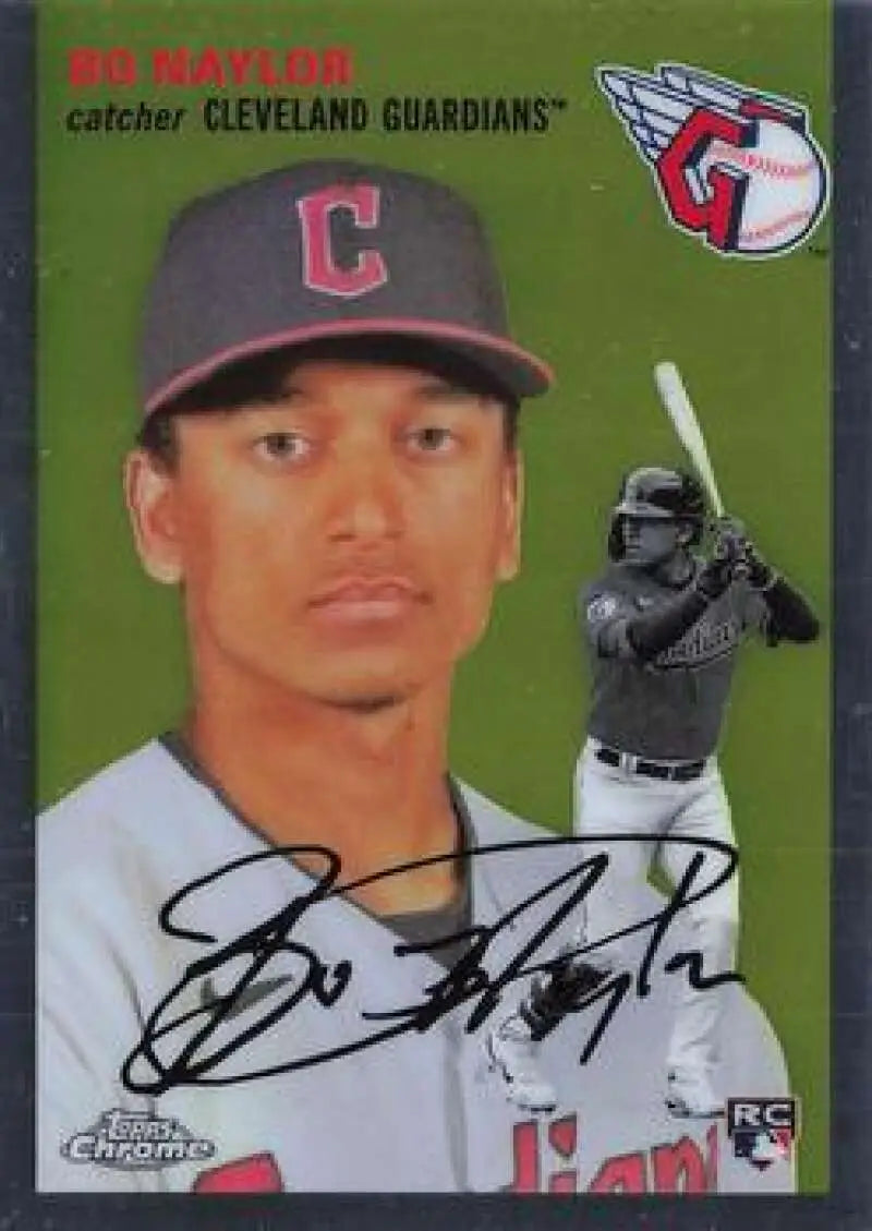 2023 Topps Chrome Platinum Anniversary #127 Bo Naylor EX Excellent RC Rookie Cleveland Guardians Baseball Card