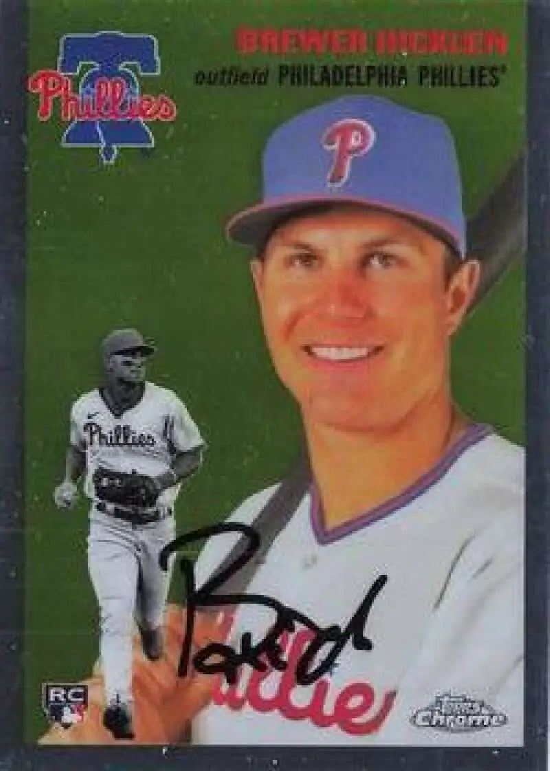 2023 Topps Chrome Platinum Anniversary #128 Brewer Hicklen EX Excellent RC Rookie Philadelphia Phillies Baseball Card