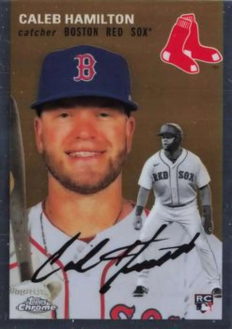 2023 Topps Chrome Platinum Anniversary #129 Caleb Hamilton EX Excellent RC Rookie Boston Red Sox Baseball Card