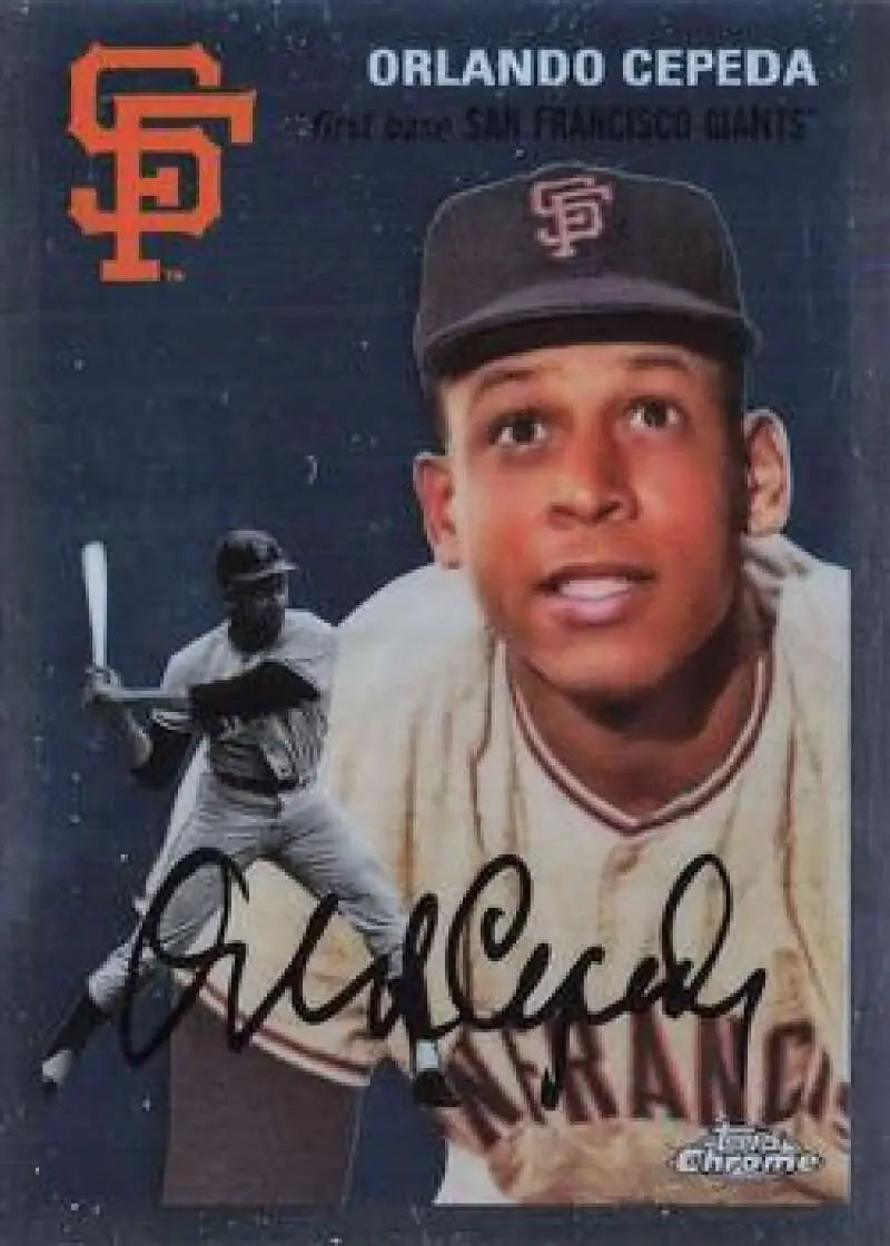 2023 Topps Chrome Platinum Anniversary #13 Orlando Cepeda EX Excellent San Francisco Giants Baseball Card - Baseball